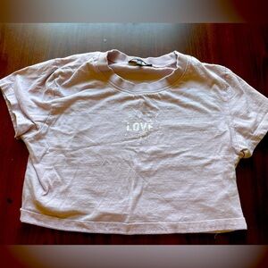 Light pink crop top - Love Peace & Lazy Days Brand